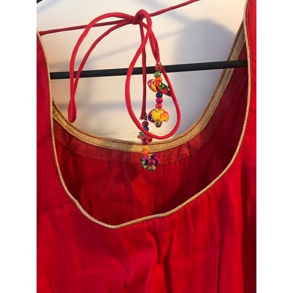 Handmade Silk Punjabi Suit Traditional Indian Outfit - Picture 3 of 8